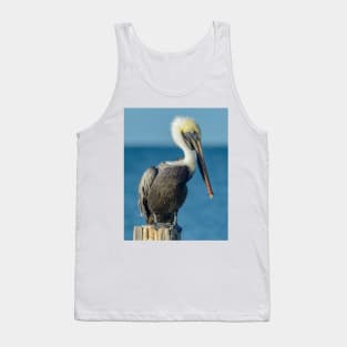 Shy Florida Pelican Tank Top